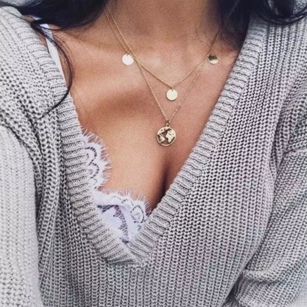 3/$30 💛 Multi Layered Charm Necklace
